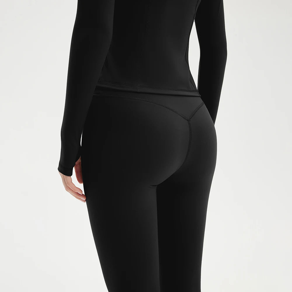 Conjunto Esportivo Feminino Jaqueta e Legging Cintura Alta