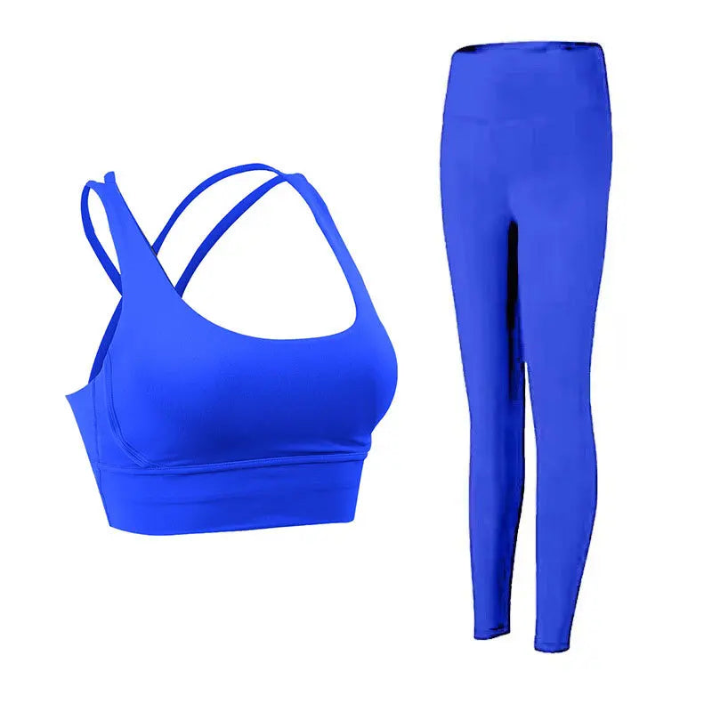 Conjunto Fitness Feminino Top Push Up e Legging Yoga**