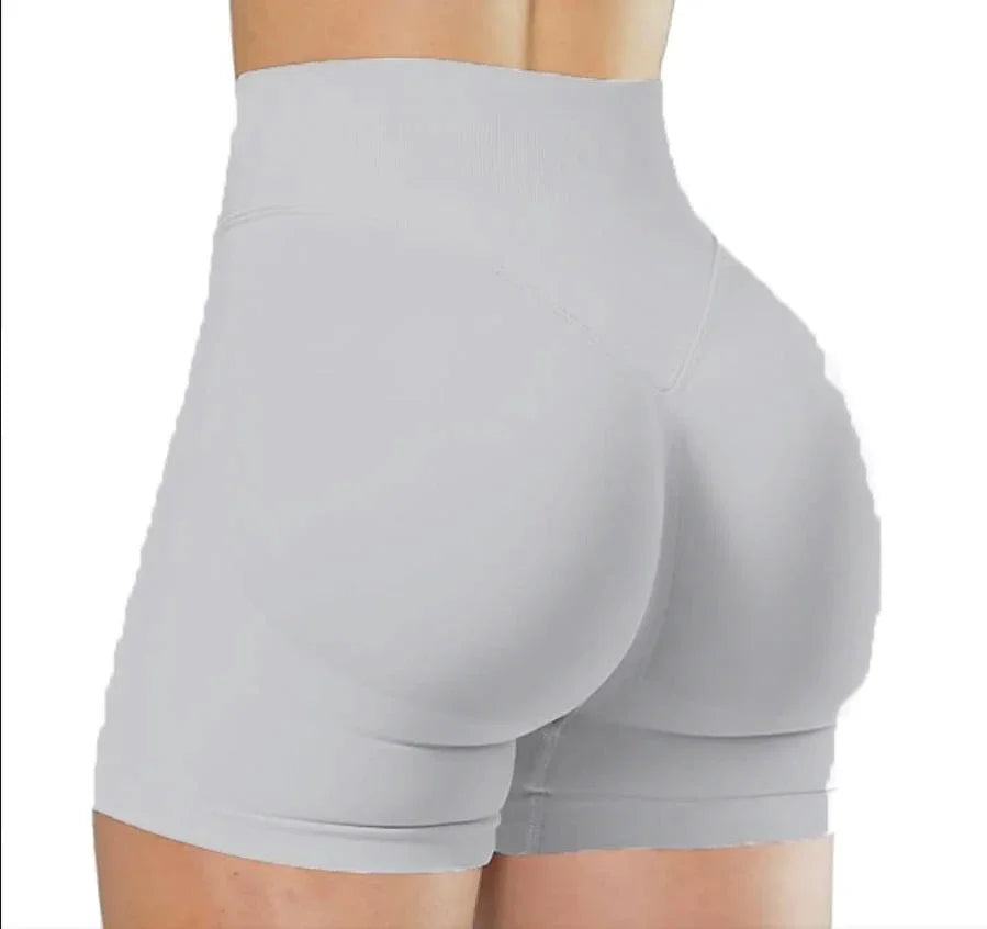 Shorts Feminino Yoga Fitness Cintura Alta Elástico