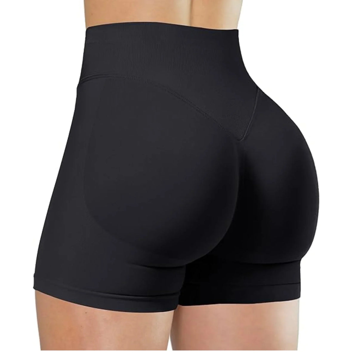 Shorts Feminino Yoga Fitness Cintura Alta Elástico