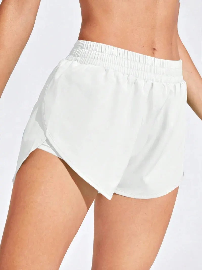 *Shorts Feminino Fitness Yoga Cintura Alta para Academia**