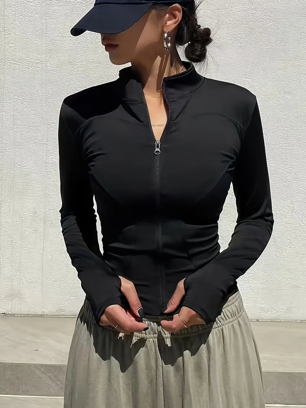 Jaqueta Feminina Fitness Pilates Secagem Rápida