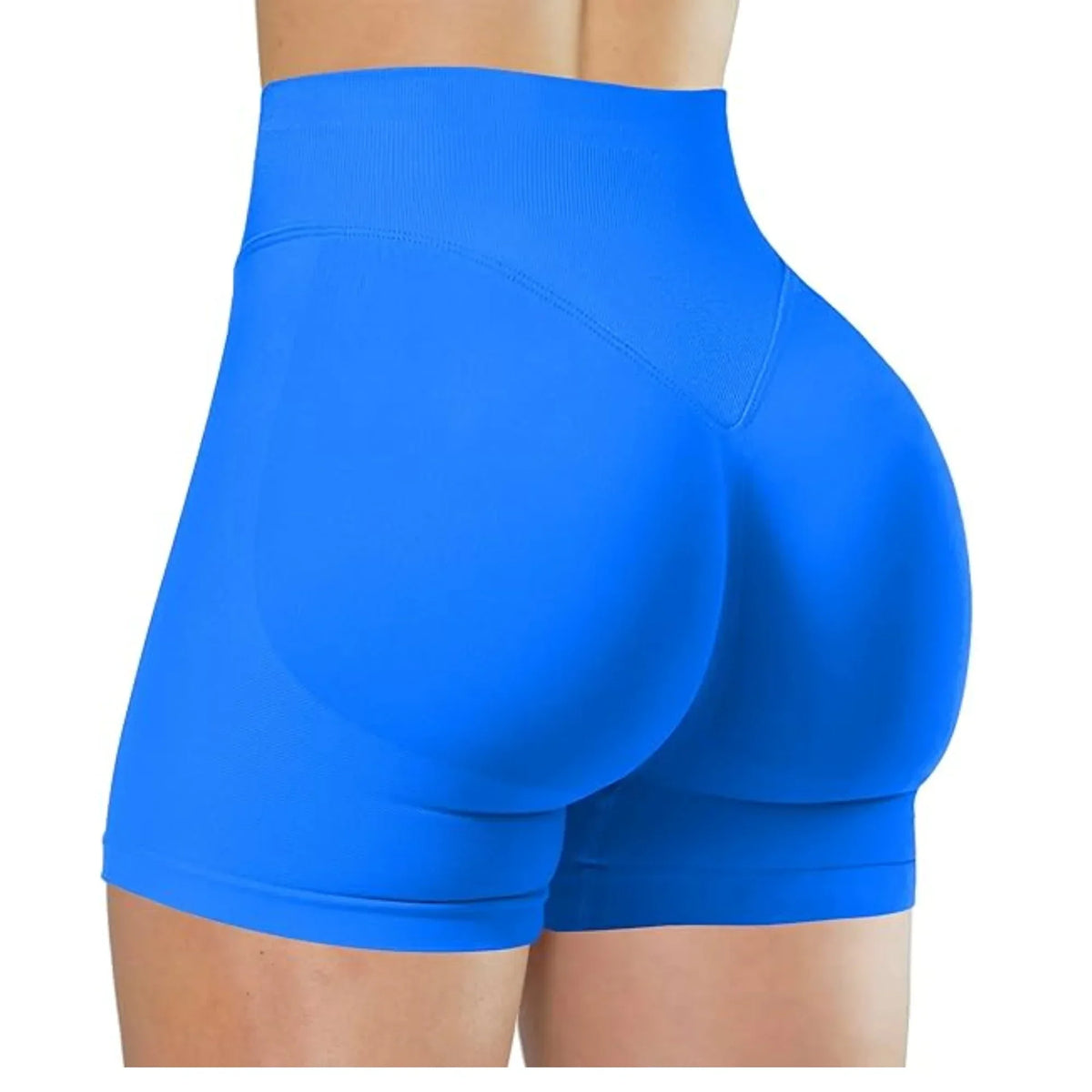 Shorts Feminino Yoga Fitness Cintura Alta Elástico