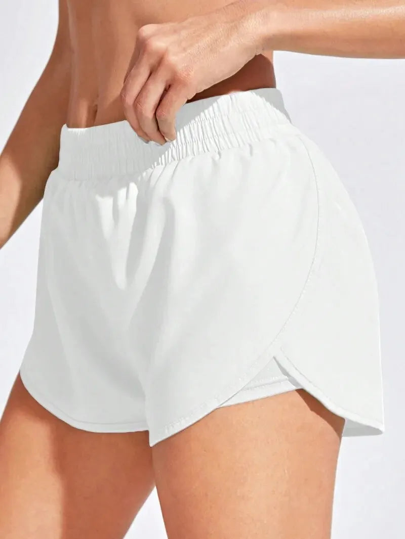 *Shorts Feminino Fitness Yoga Cintura Alta para Academia**