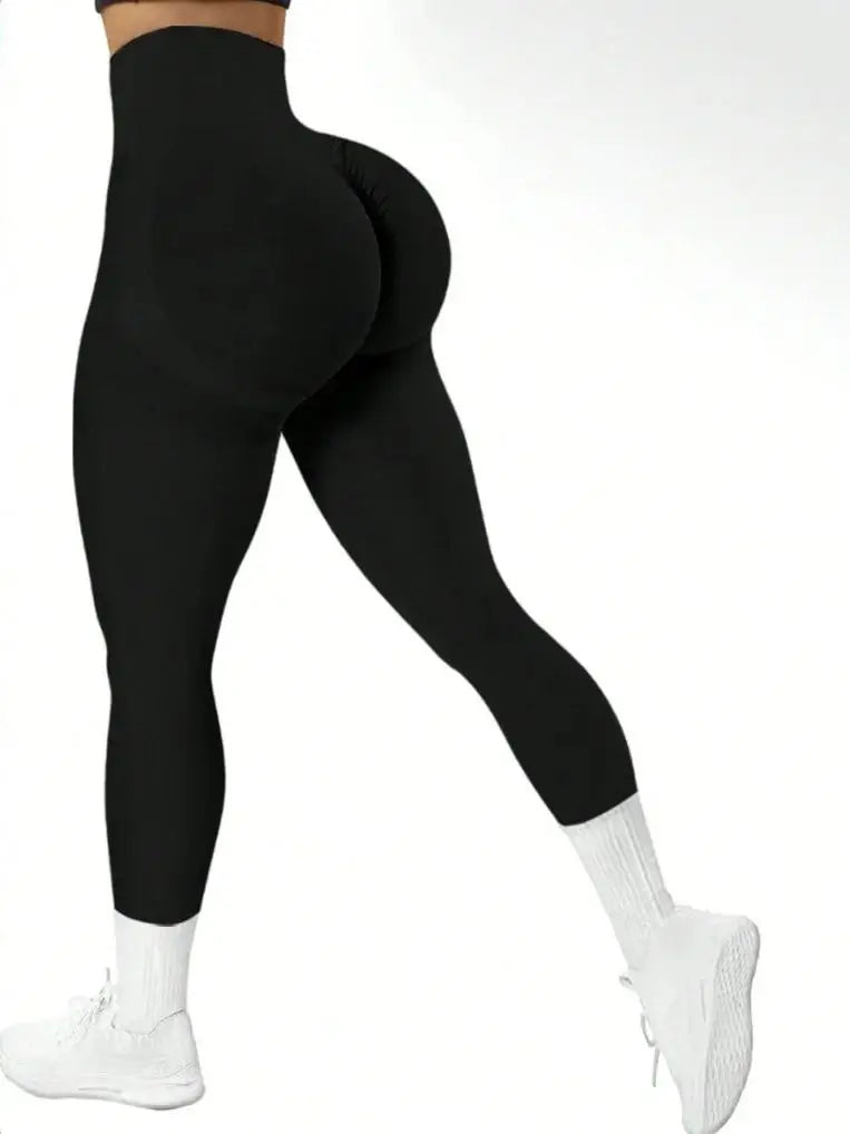 Calça Yoga Feminina Seamless Cintura Alta Modeladora**