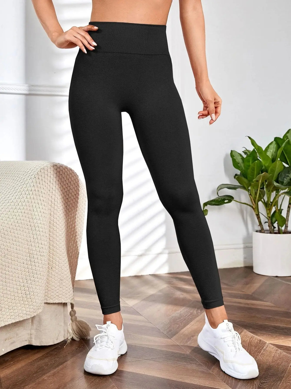 Calça Yoga Feminina Seamless Cintura Alta Modeladora**