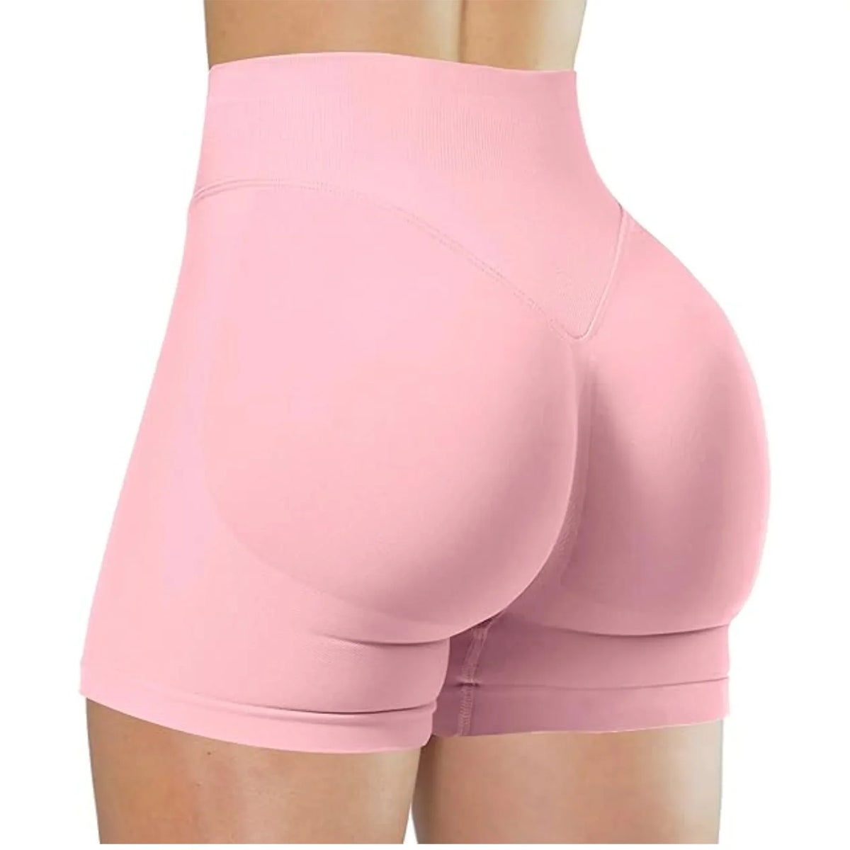 Shorts Feminino Yoga Fitness Cintura Alta Elástico