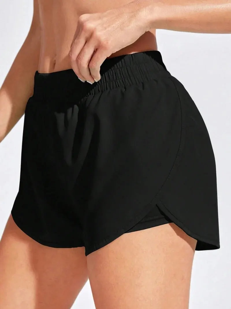 *Shorts Feminino Fitness Yoga Cintura Alta para Academia**