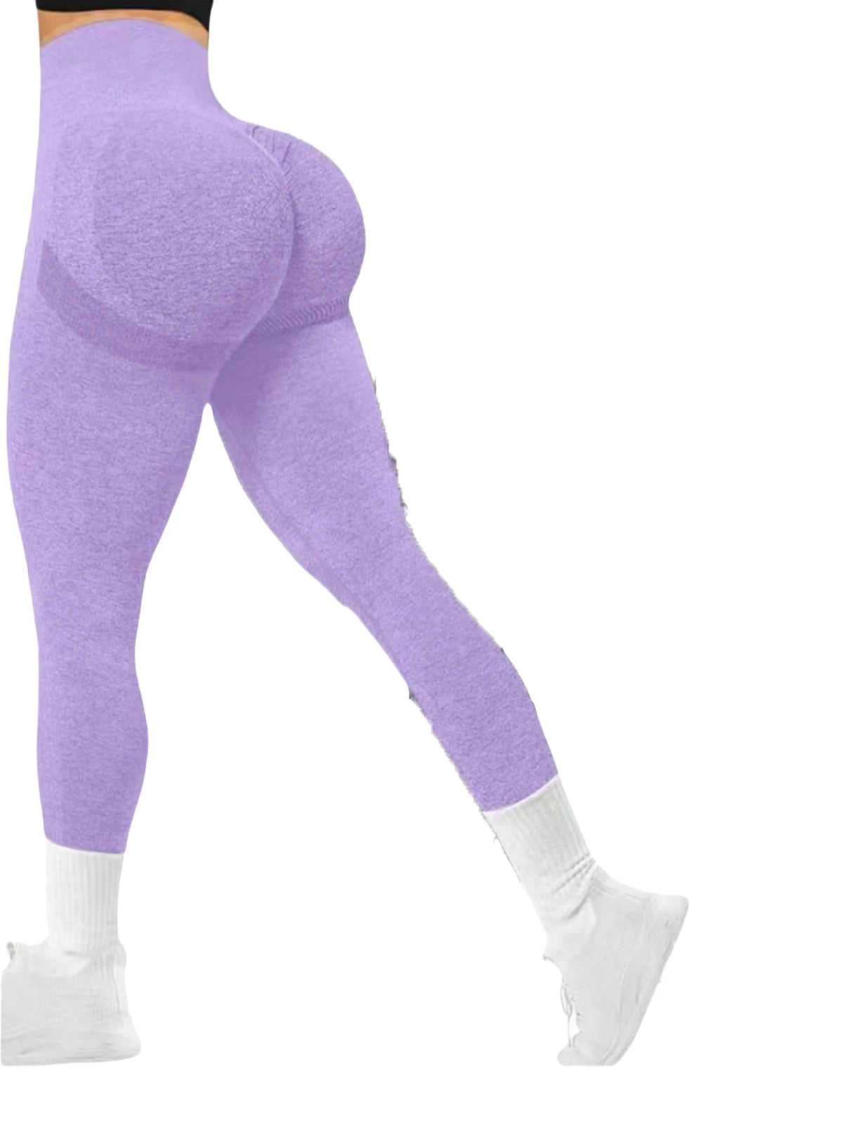 Calça Yoga Feminina Seamless Cintura Alta Modeladora**