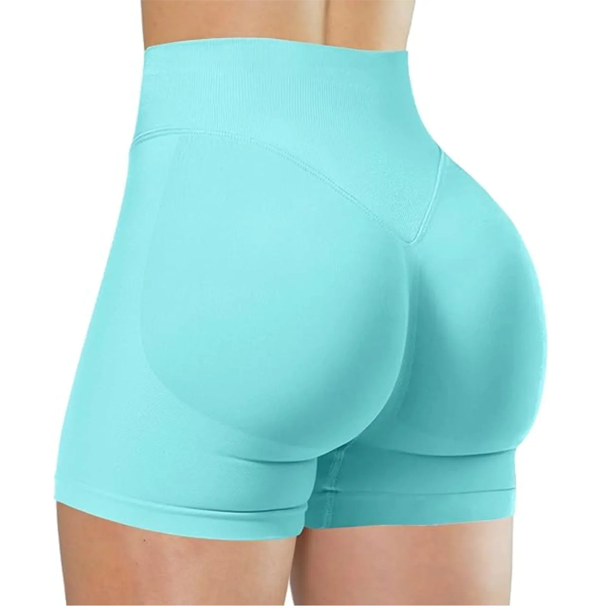 Shorts Feminino Yoga Fitness Cintura Alta Elástico