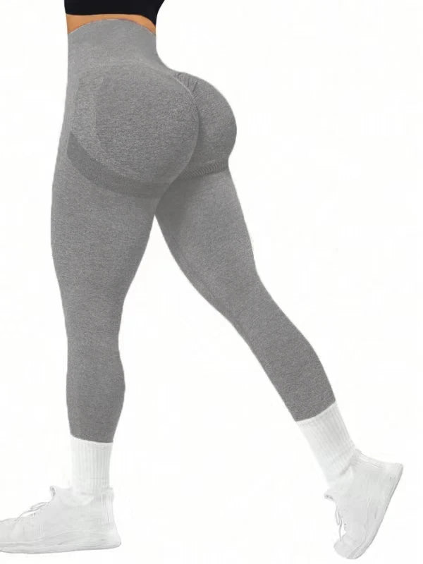 Calça Yoga Feminina Seamless Cintura Alta Modeladora**