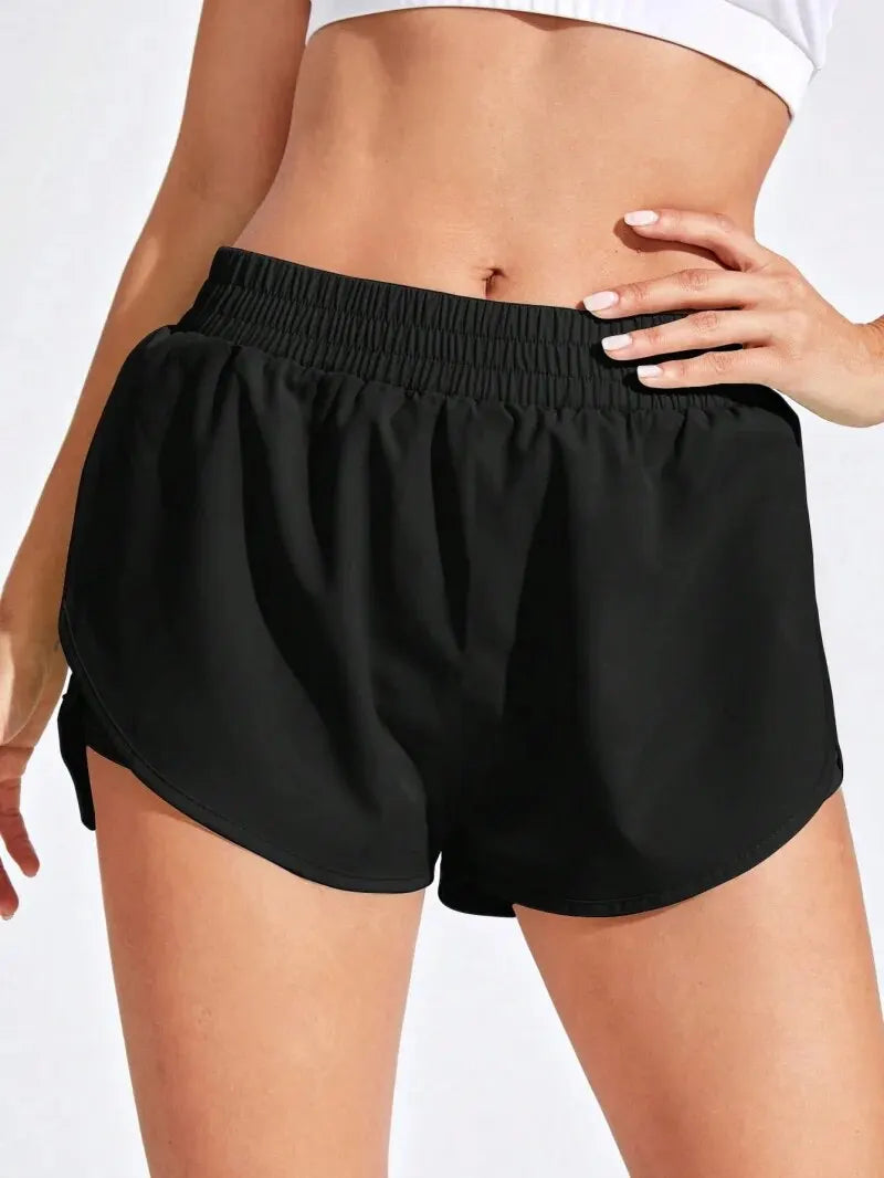 *Shorts Feminino Fitness Yoga Cintura Alta para Academia**